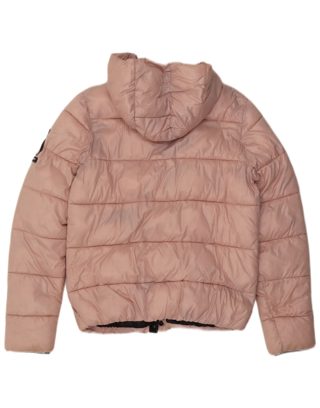 Superdry Chaqueta Acolchada Con Capucha Para Mujer UK 42 Medium Pink Nylon