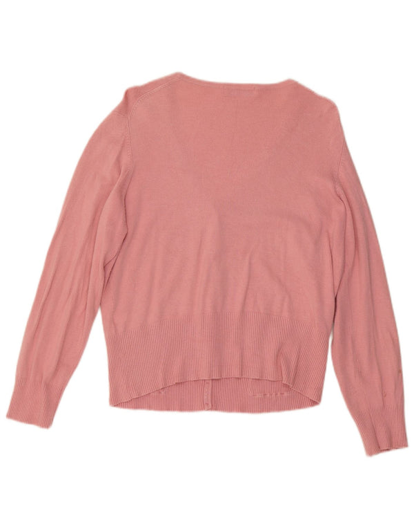 Marks & Spencer Cárdigan para Mujer UK 20 2XL Viscosa Rosa