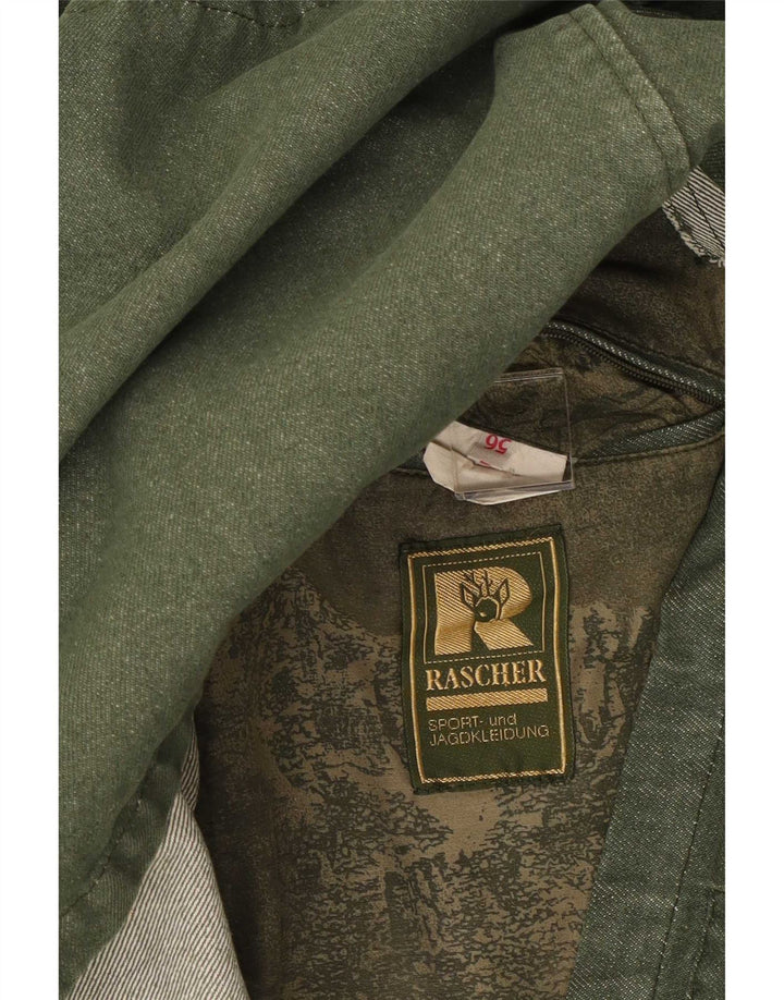 Rascher Chaqueta utilitaria para hombre EU 56 3XL Algodón verde