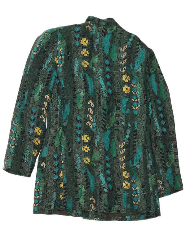 Betty Barclay Chaqueta Blazer de 6 Botones para Mujer EU 38 Verde Medio Floral