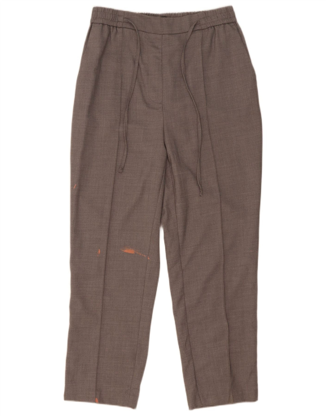 Zara Mujer Pantalón Chino Tapered Mediano W28 L26 Poliéster Gris