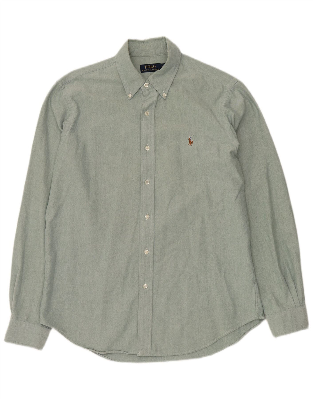 POLO RALPH LAUREN Camisa Hombre Algodón Verde Medio