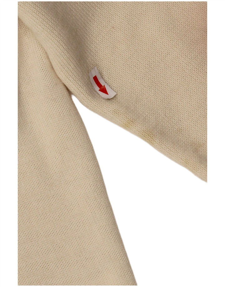 CIRO ESPOSITO Blusa de punto para mujer UK 14 Grande de lana blanca