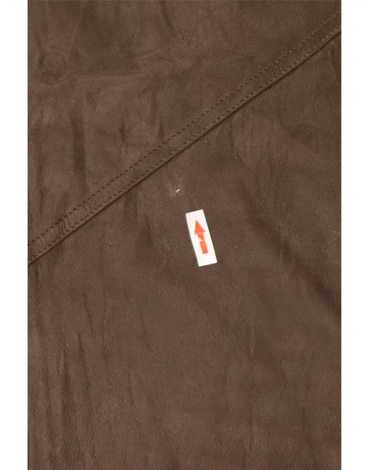 WESTBURY Chaqueta bomber de ante para hombre IT 58 4XL Cuero caqui