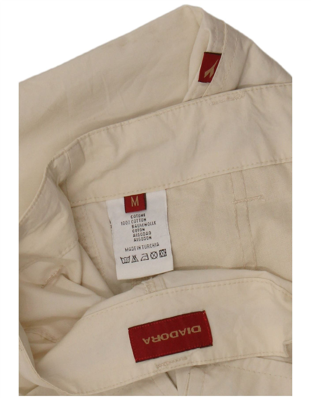 Diadora Pantalón Cargo Recto Hombre Medium W32 L29 Algodón Beige