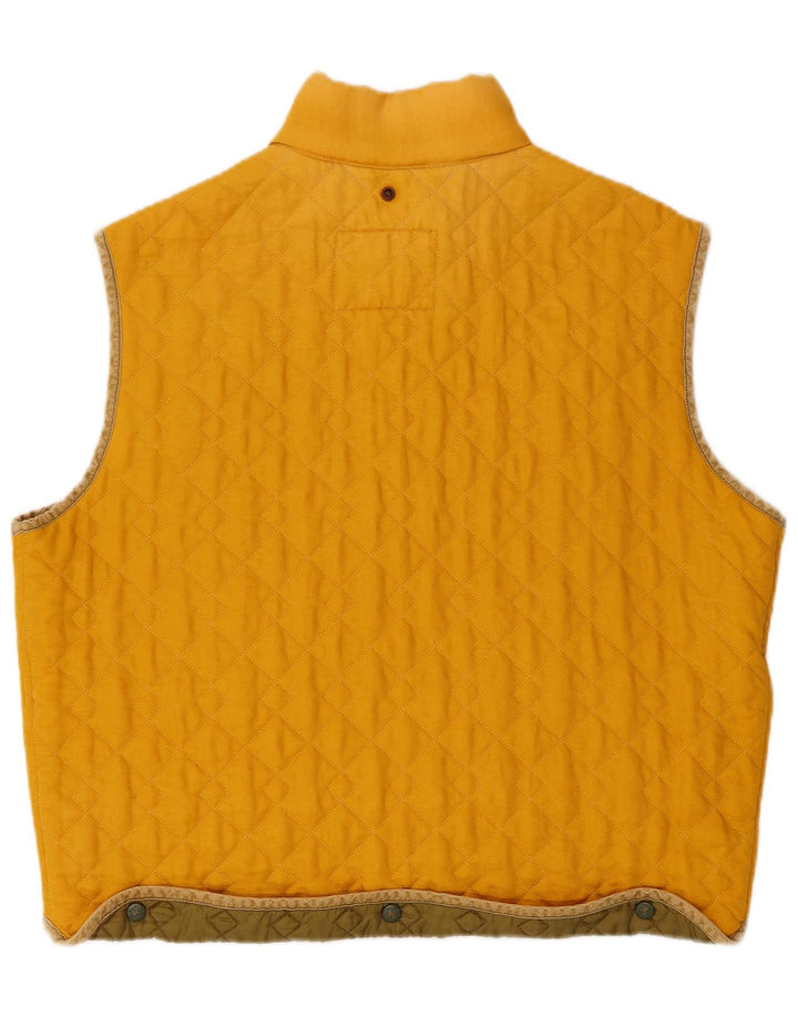 Chaleco acolchado para hombre Best Company UK 38 Poliamida amarilla mediana