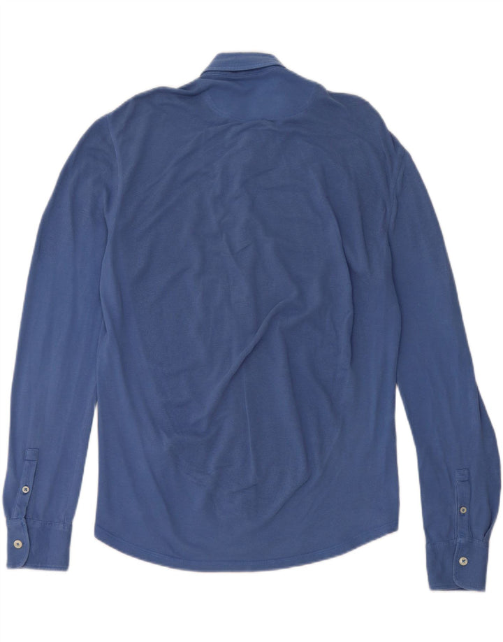 Brooksfield Camisa ajustada para hombre IT 46 Small Blue Cotton