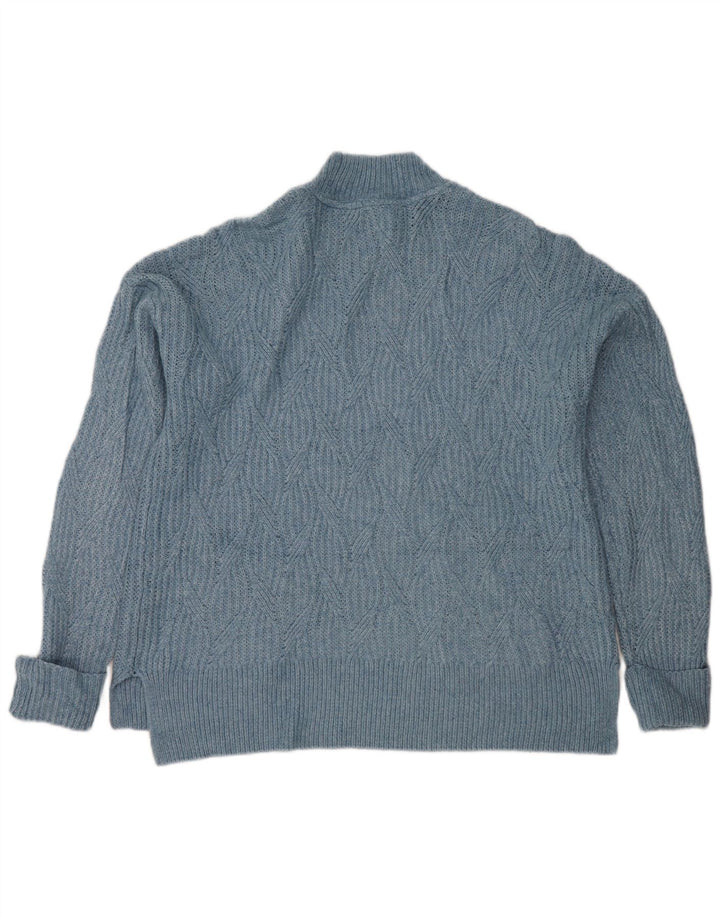 Suéter tipo jersey con cuello de tortuga extragrande para mujer de Fat Face UK 10 Small Blue