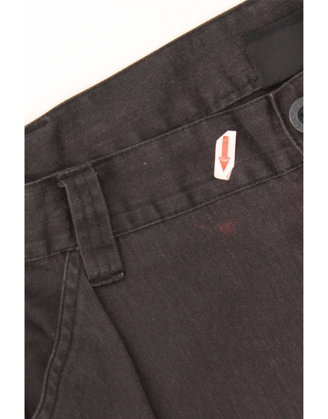 Dickies Pantalones cargo rectos para hombre W36 L30 Poliéster negro