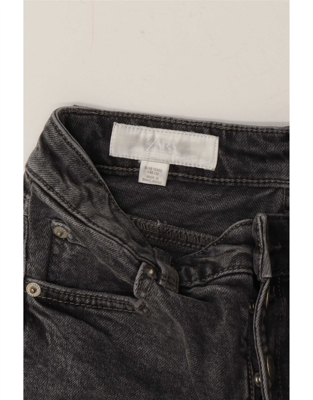 Zara Vaqueros Acampanados Niña 9-10 Años W24 L25 Gris