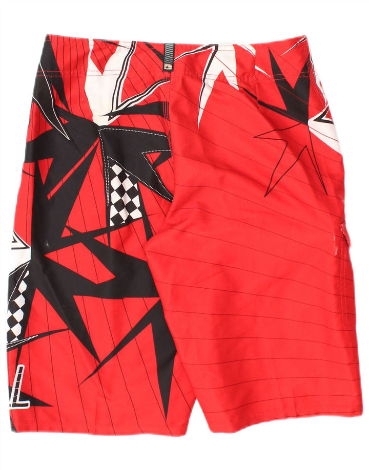 O'NEILL Bañador con estampado gráfico para hombre, tamaño pequeño, rojo, geométrico