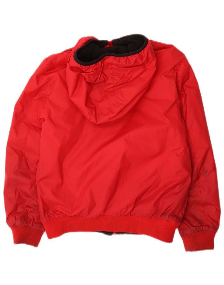 Diesel Chaqueta bomber con capucha y gráfico para niños 9-10 años Nylon rojo