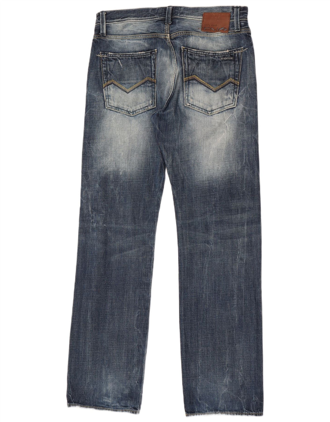 Vaqueros rectos para hombre Energe W33 L34 Algodón azul