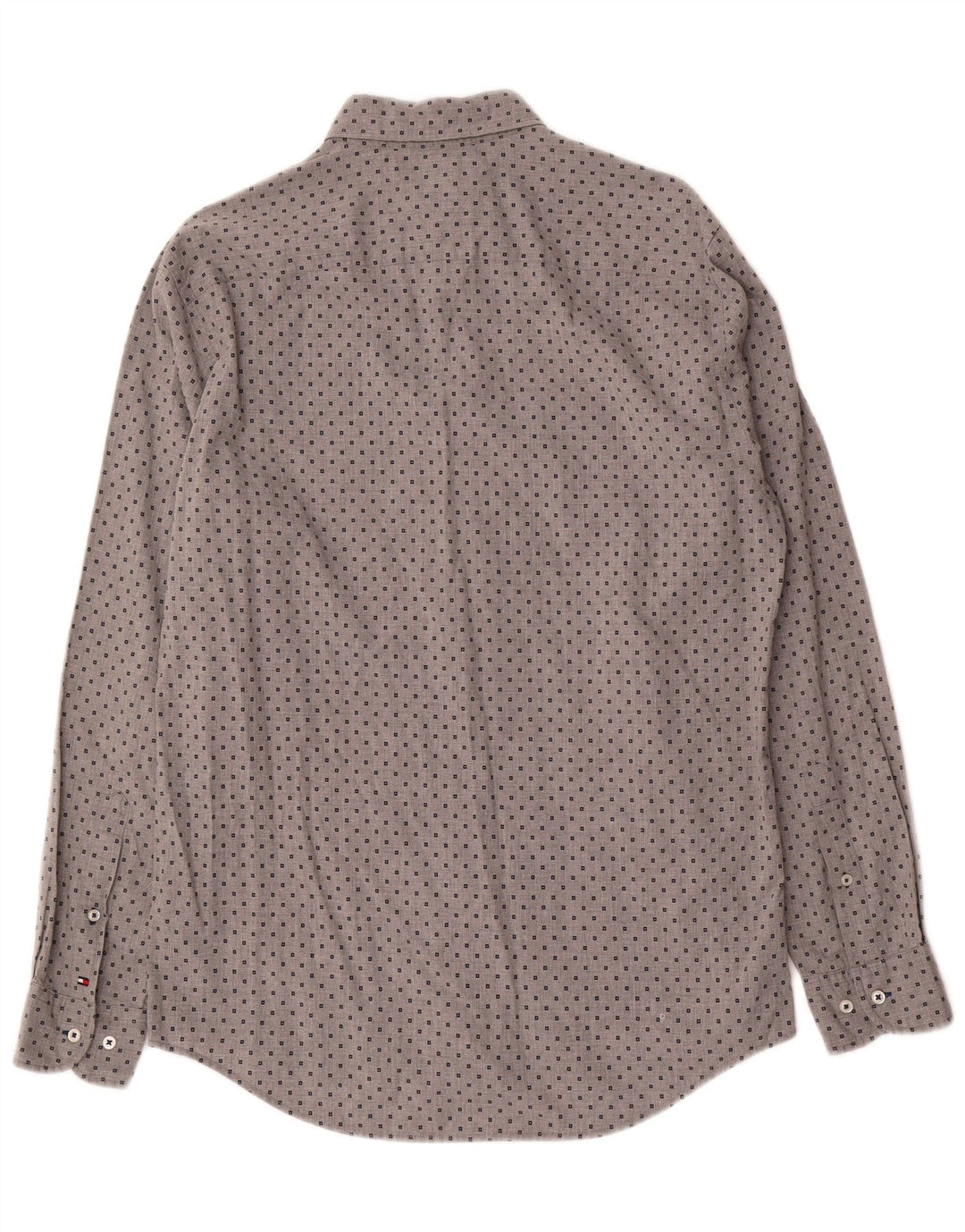 Camisa Tommy Hilfiger New York Fit Gris Medio Geométrico