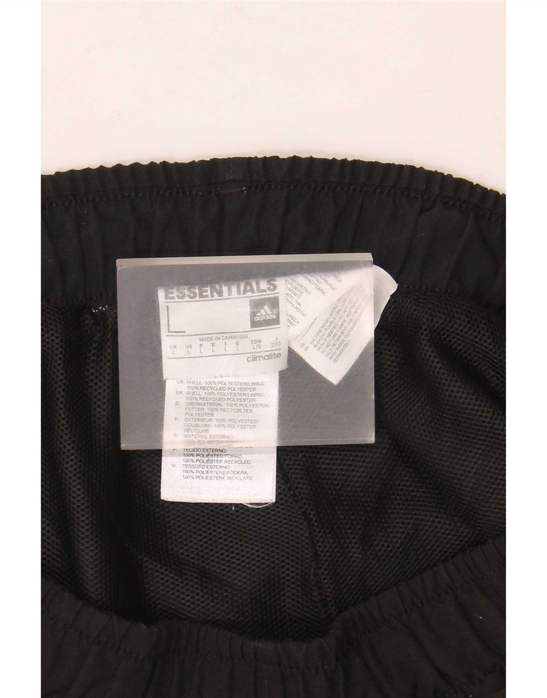 Adidas Mens Climalite Sport Shorts Grande Negro Poliéster