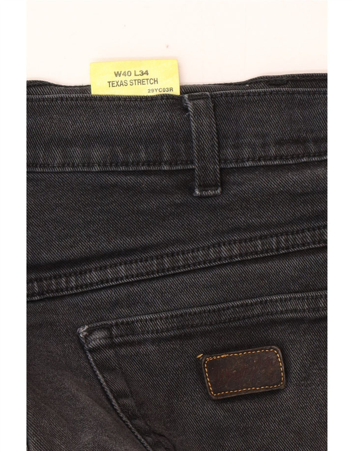 WRANGLER Vaqueros rectos elásticos Texas para hombre W40 L34 Algodón gris