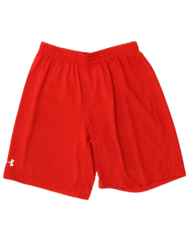 Under Armour Pantalones cortos deportivos para niños 11-12 años Grande Rojo Poliéster