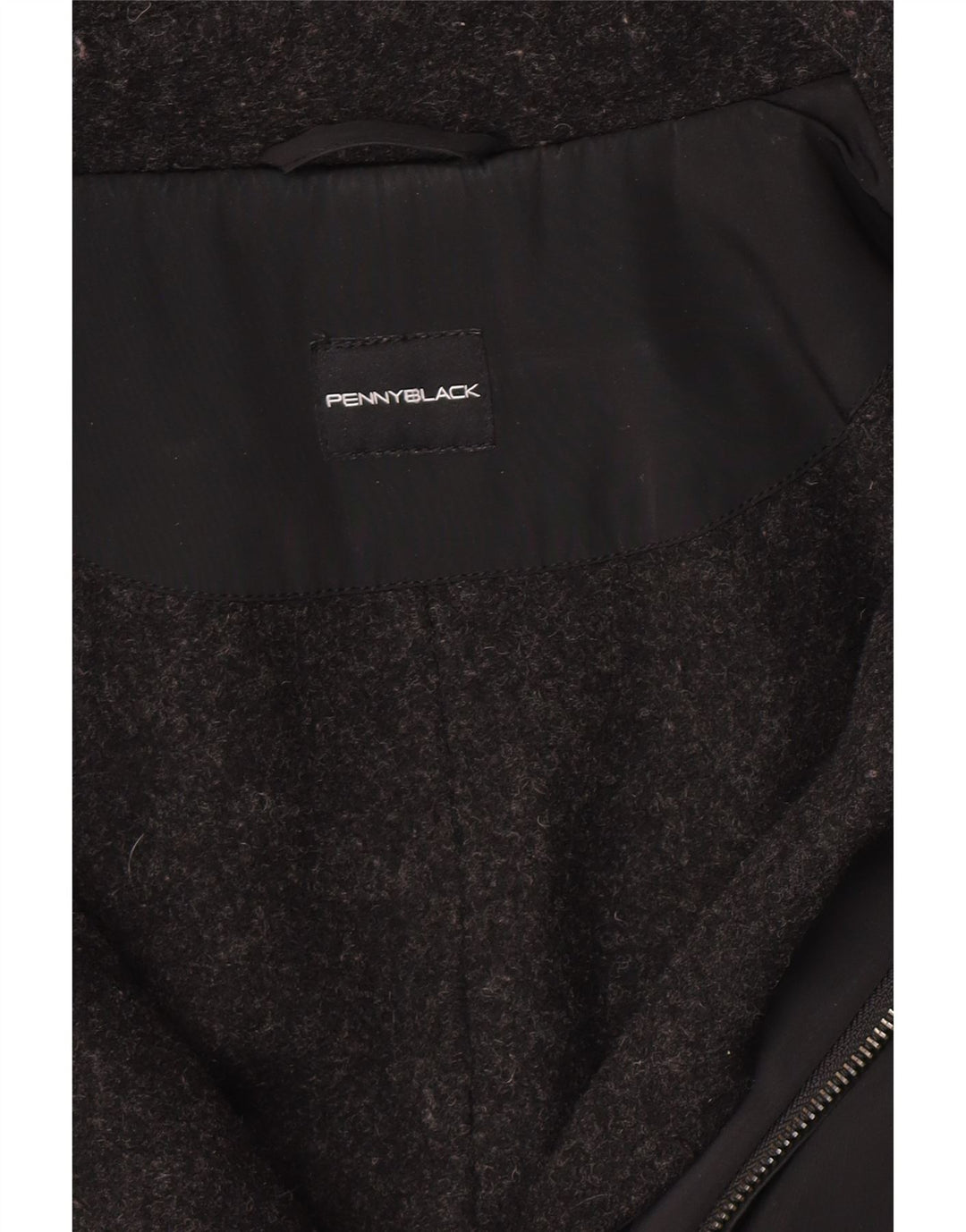 Penny Black Abrigo tipo capa con capucha para mujer UK 10 Small Black