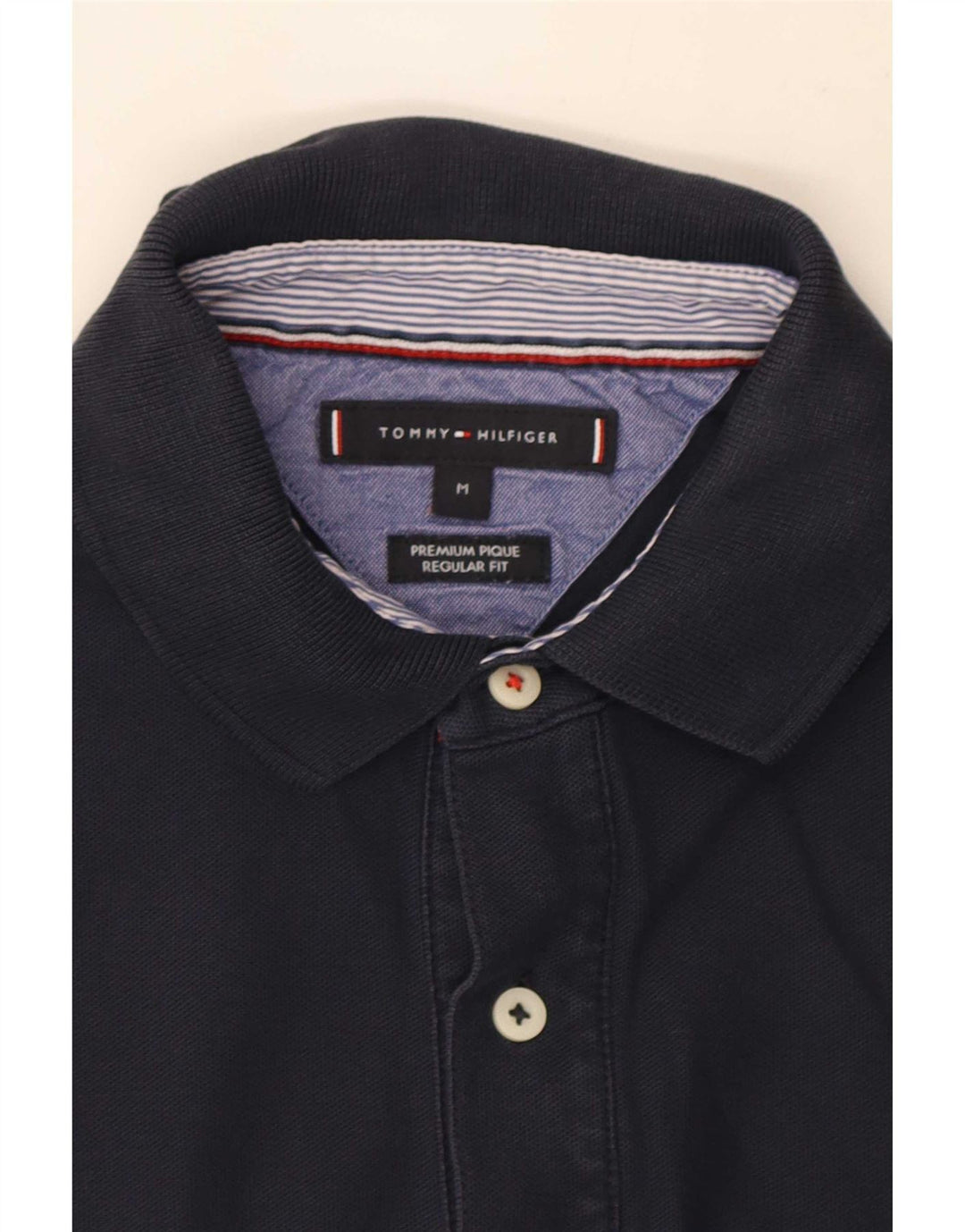 Polo Tommy Hilfiger Hombre Regular Fit Azul Marino Medio