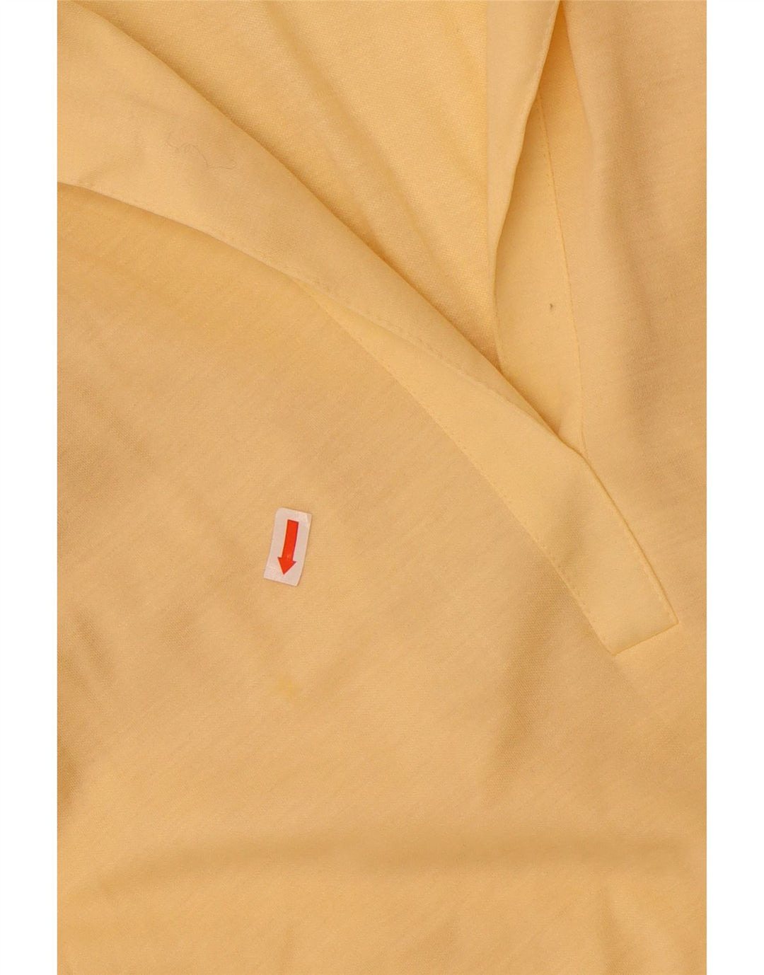 Vintage mujer sin mangas A-Line vestido EU 40 Poliéster amarillo medio