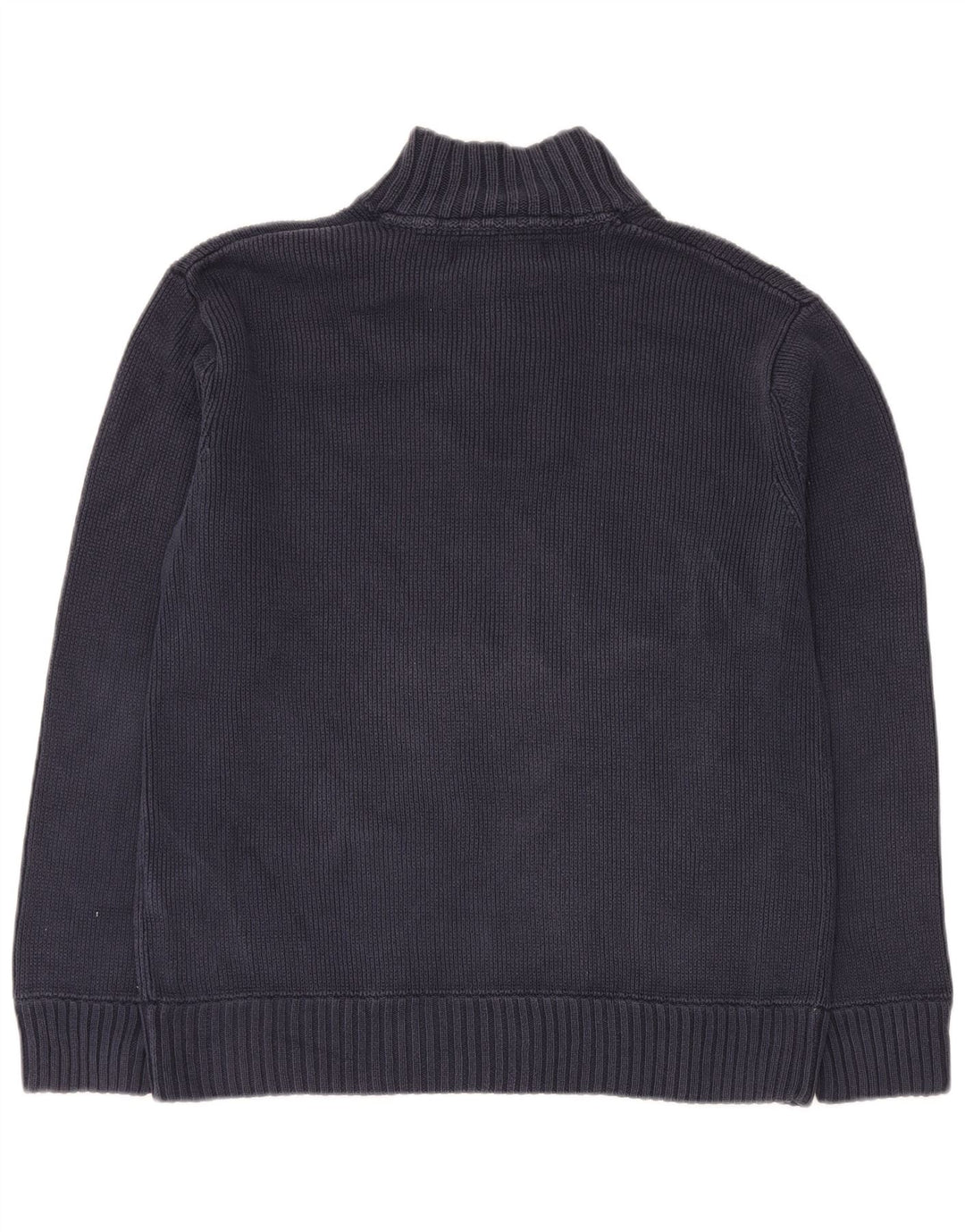 Crew Clothing - Jersey con cuello y botones para hombre, talla grande, algodón azul marino