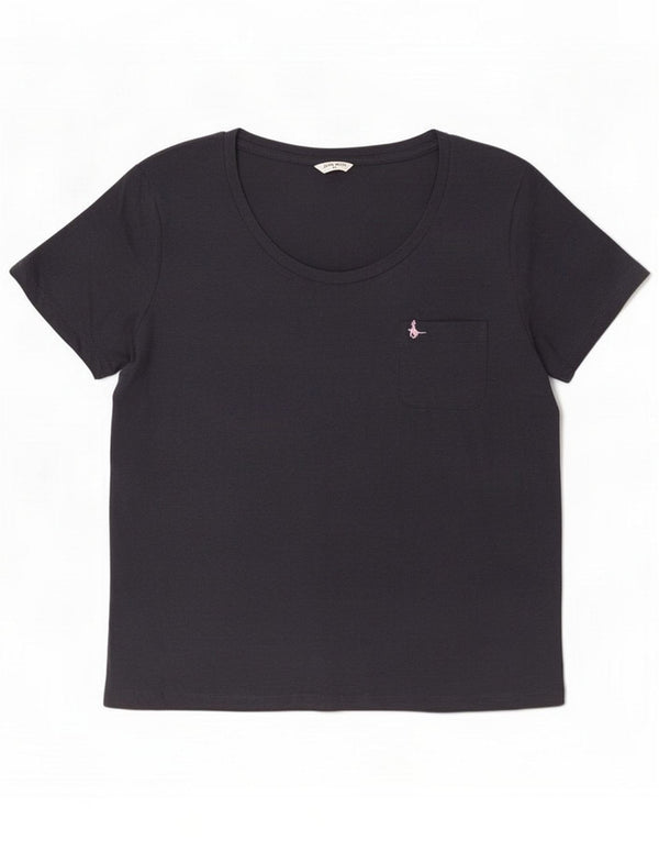 Jack Wills Camiseta para mujer Top UK 40 XL Poliéster azul marino