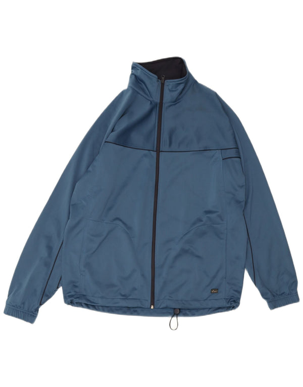 Asics Hombre Chándal Top Chaqueta Grande Azul Poliéster