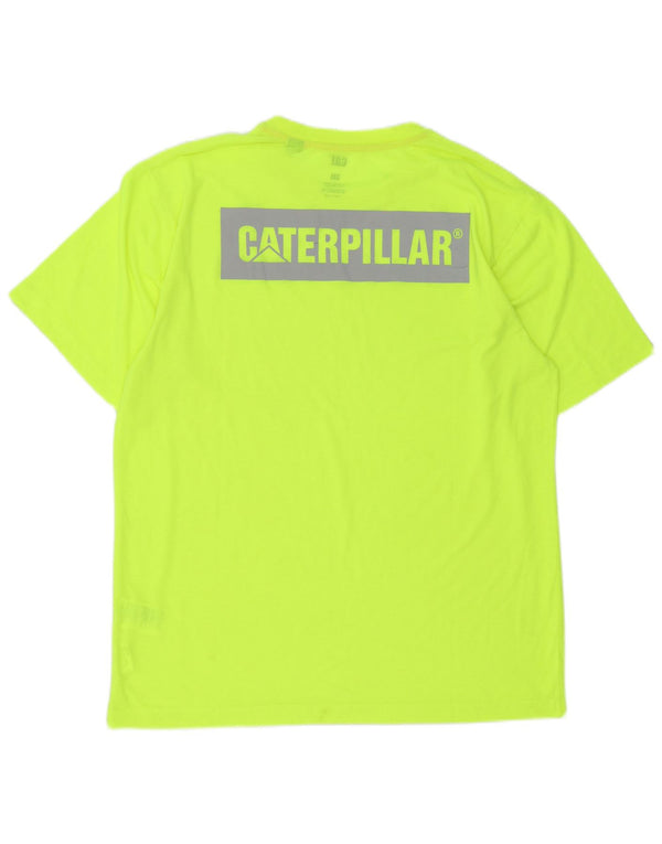 CAT Camiseta gráfica para hombre Top 3XL Poliéster verde