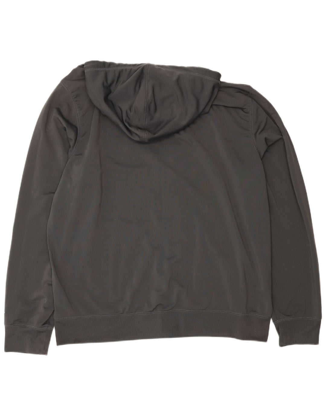 Nike - Sudadera con capucha para hombre con cremallera gráfica, talla 2XL, poliéster gris