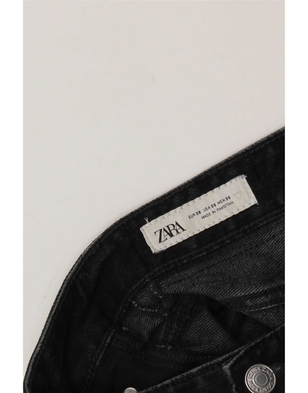 Zara Mens Slim Jeans EU 38 Small W30 L29 Negro