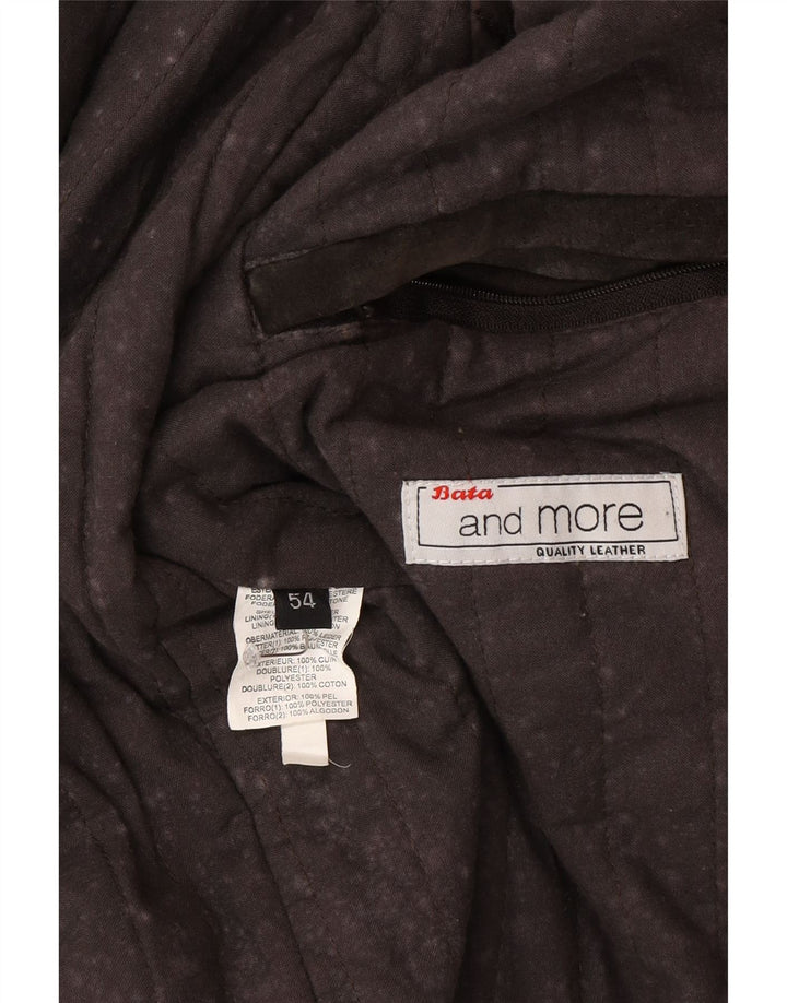 Bata and More Chaqueta de ante para hombre IT 54 2XL Cuero marrón