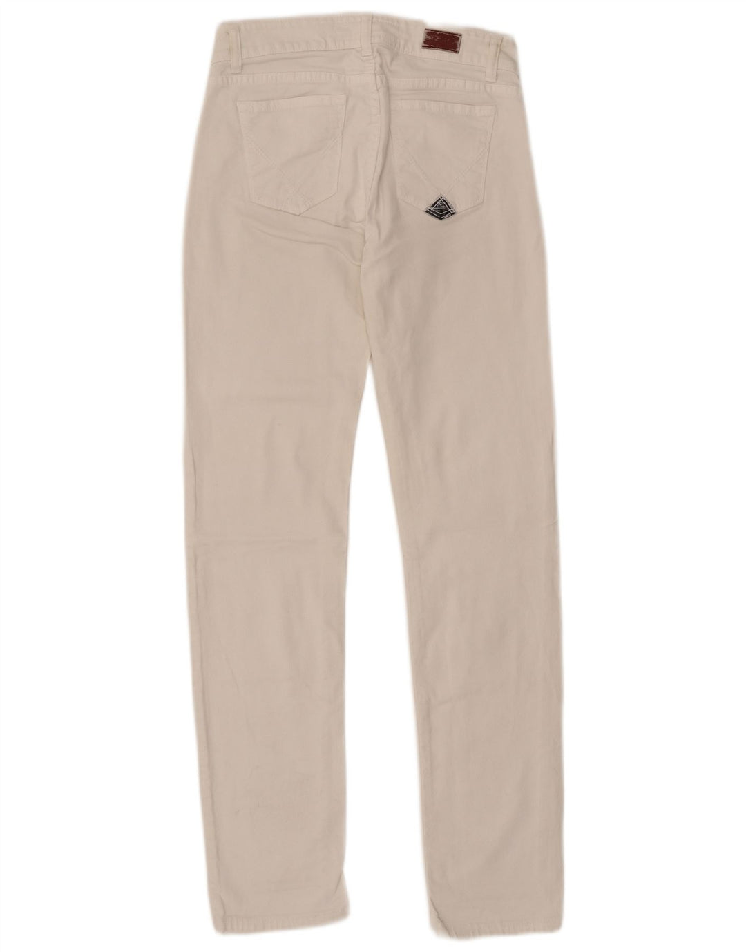 Roy Rogers - Vaqueros ajustados para mujer IT 41 mediano W27 L31 algodón blanco