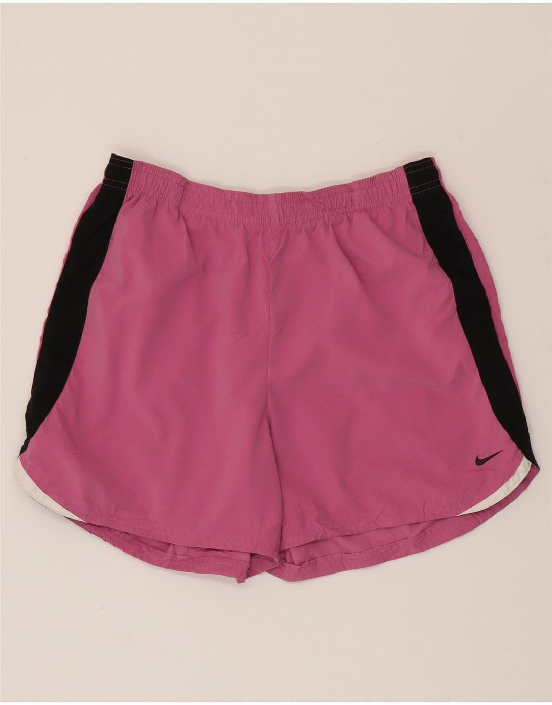 Pantalones cortos deportivos Nike para mujer US 8/10 Rosa medio Colorblock Poliéster