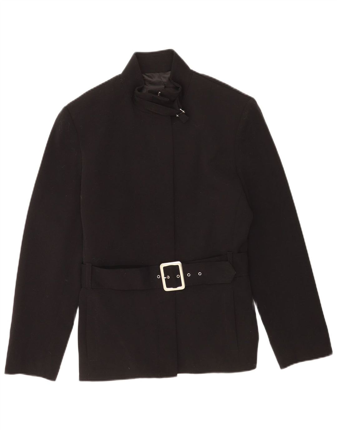Chaqueta Blazer Vintage para Mujer IT 42 Poliéster Negro Medio