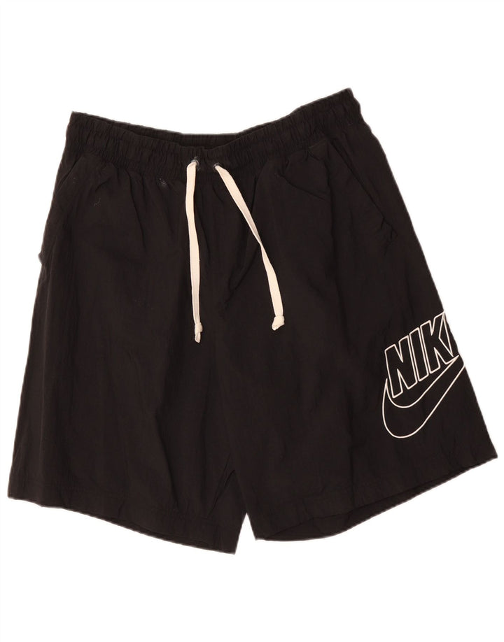 NIKE Pantalones cortos deportivos gráficos para hombre XL Poliéster negro