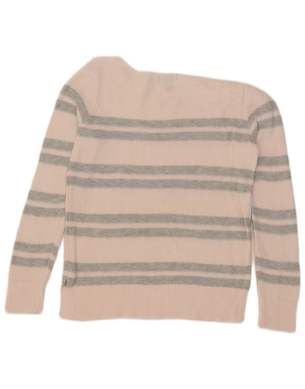 Gap Jersey para mujer con cuello barco UK 44 Algodón a rayas rosa medio