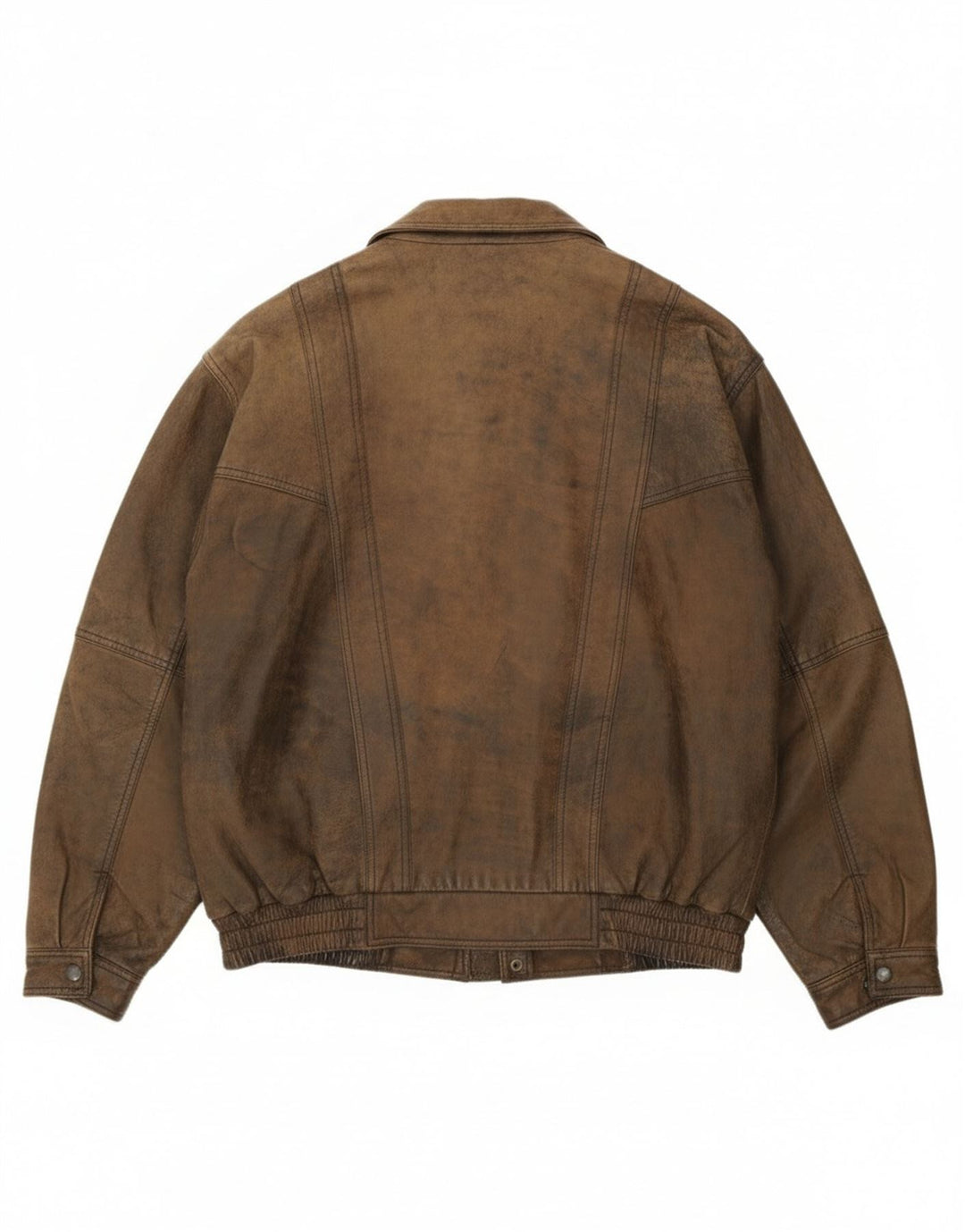 Chaqueta bomber de cuero para hombre exclusiva de B&S UK 42 XL Cuero marrón