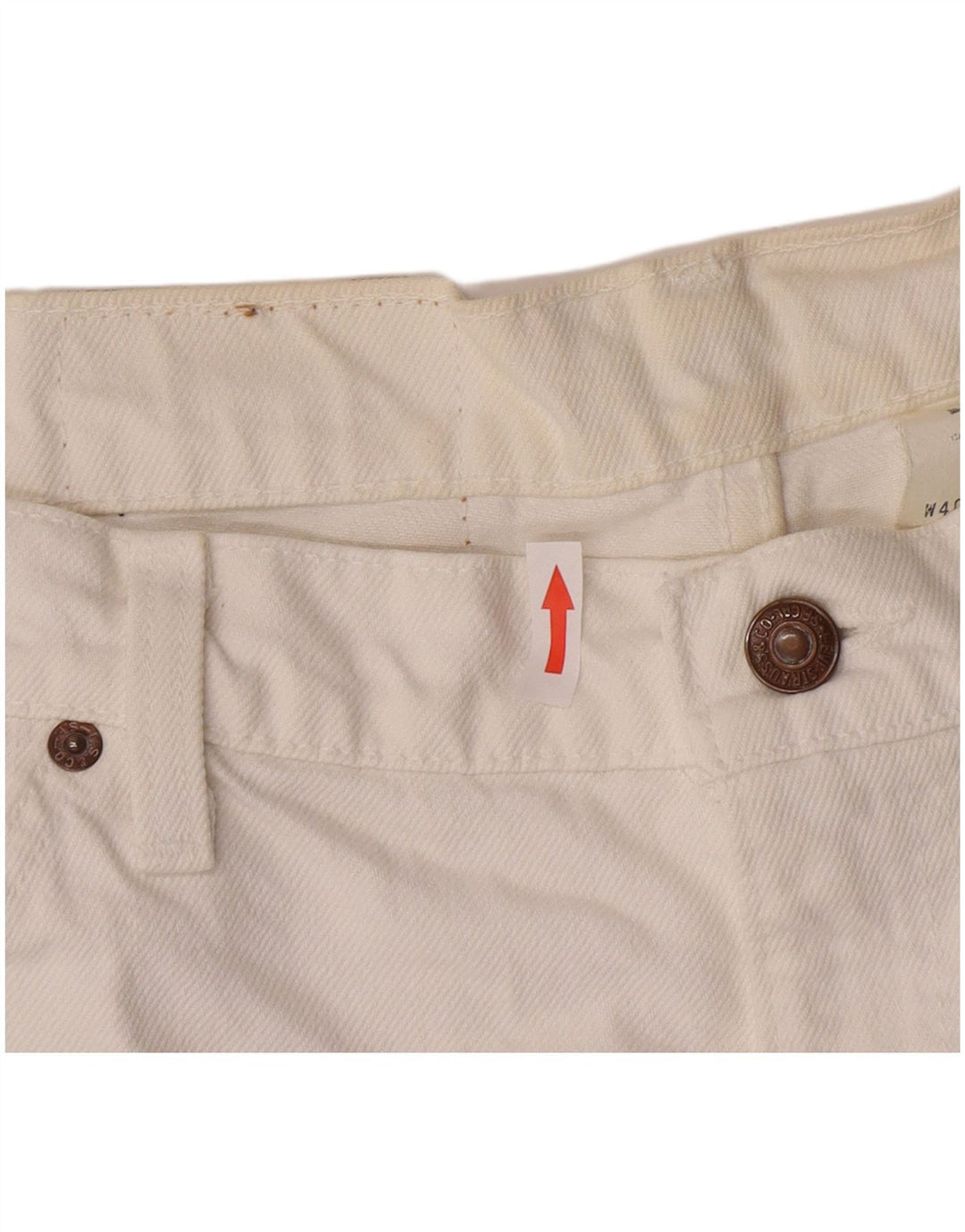 Levi's Mens 550 Shorts De Mezclilla W40 XL Algodón Blanco