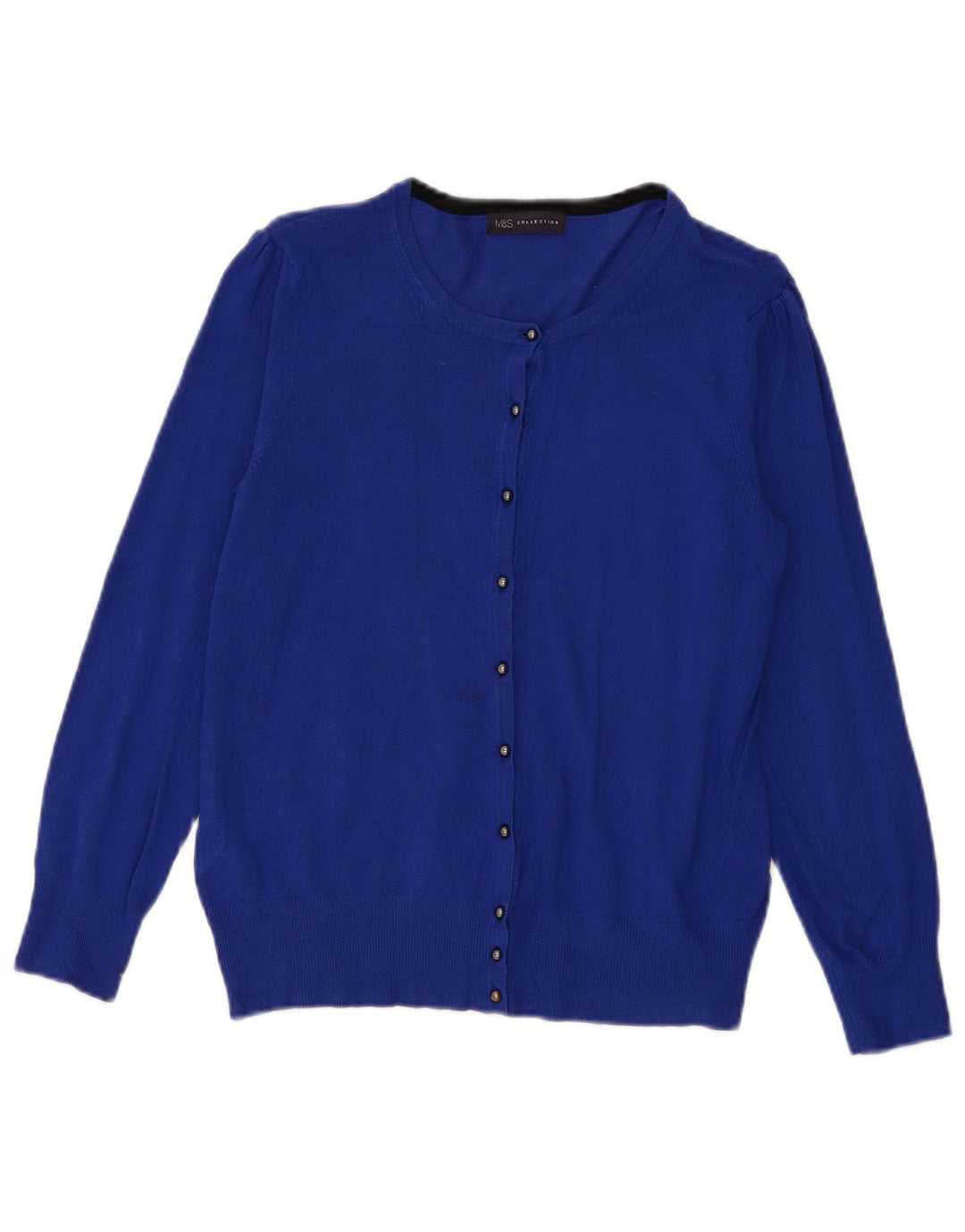 Marks & Spencer - Cárdigan para mujer, talla 40, viscosa azul medio