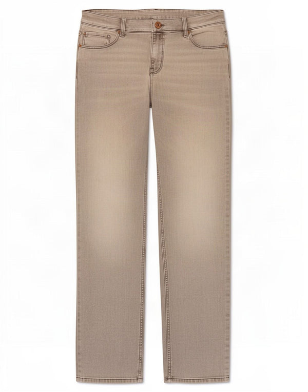 Marks & Spencer Vaqueros Rectos para Mujer UK 40 Large W30 L29 Algodón Gris