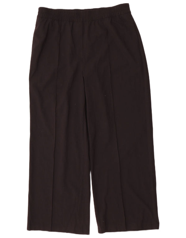 Marks & Spencer Pantalones chinos de pierna ancha para mujer UK 18 XL W38 L31 Negro