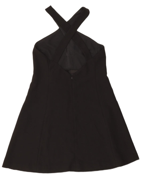 Zara Womens Halter Dress UK 6 XS Black Polyester