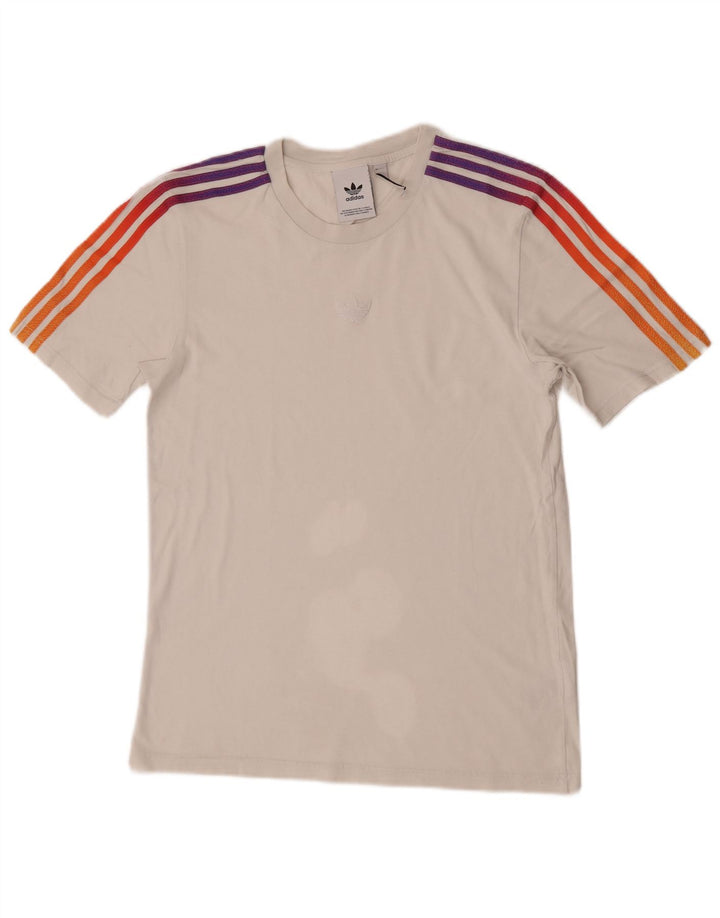 Adidas Hombre Camiseta Top Small Blanco Algodón