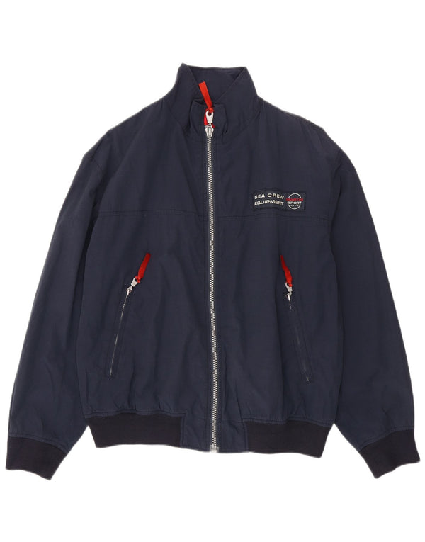 Chaqueta bomber vintage para hombre IT 48 Algodón azul marino medio