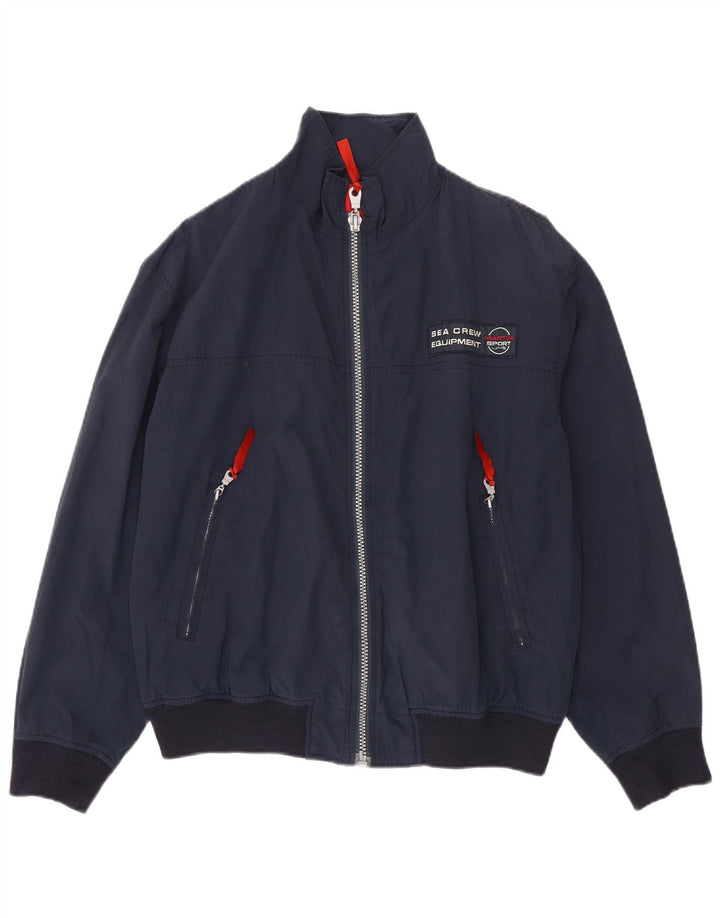 Chaqueta bomber vintage para hombre IT 48 Algodón azul marino medio