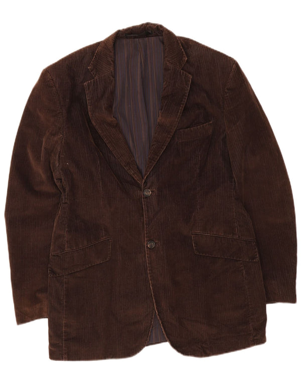 Marks & Spencer Chaqueta tipo blazer de pana con 2 botones para hombre UK 38 Marrón medio