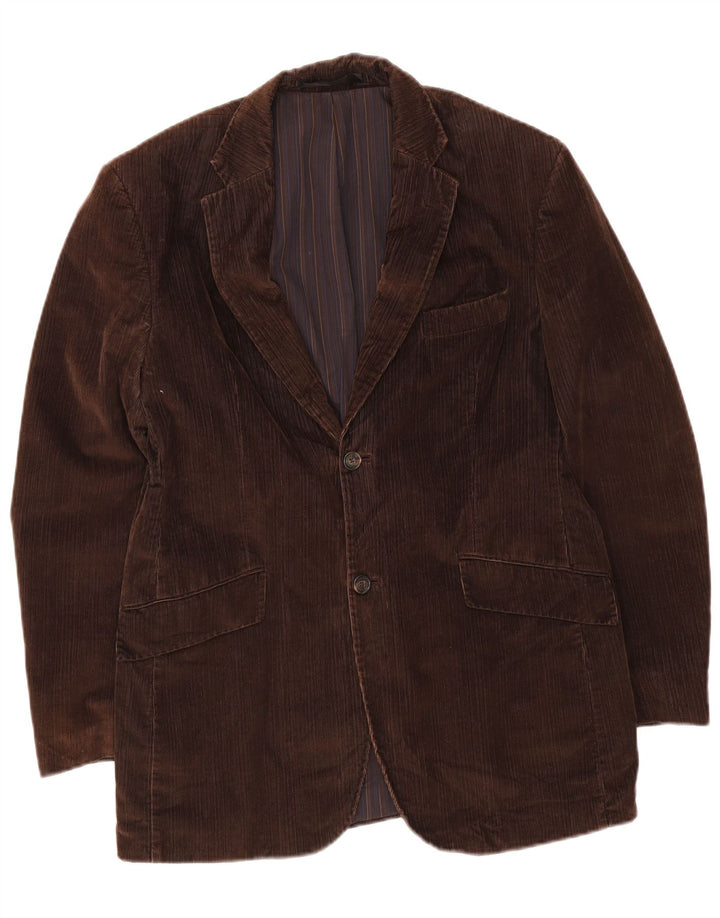 Marks & Spencer Chaqueta tipo blazer de pana con 2 botones para hombre UK 38 Marrón medio