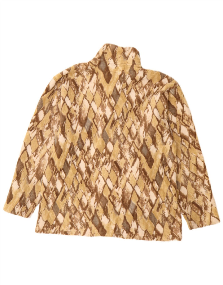 CONTE OF FLORENCE Chaqueta polar para mujer UK 16 Large Beige Argyle/Diamond