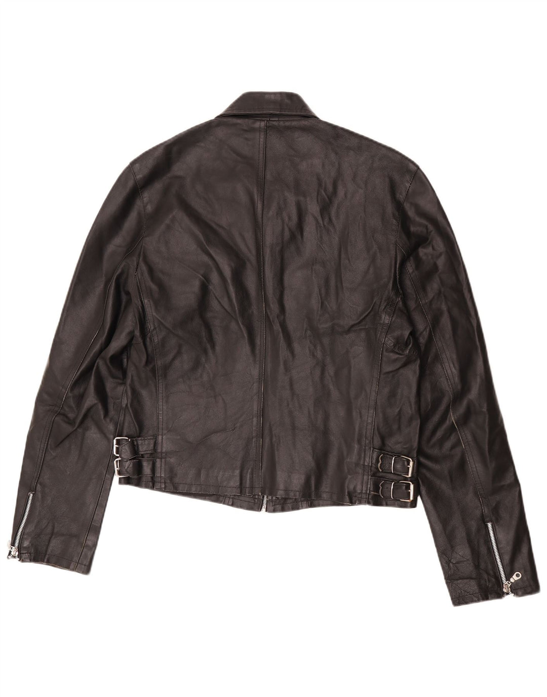 Spectra Chaqueta de cuero para mujer Reino Unido 46 Grande Negro