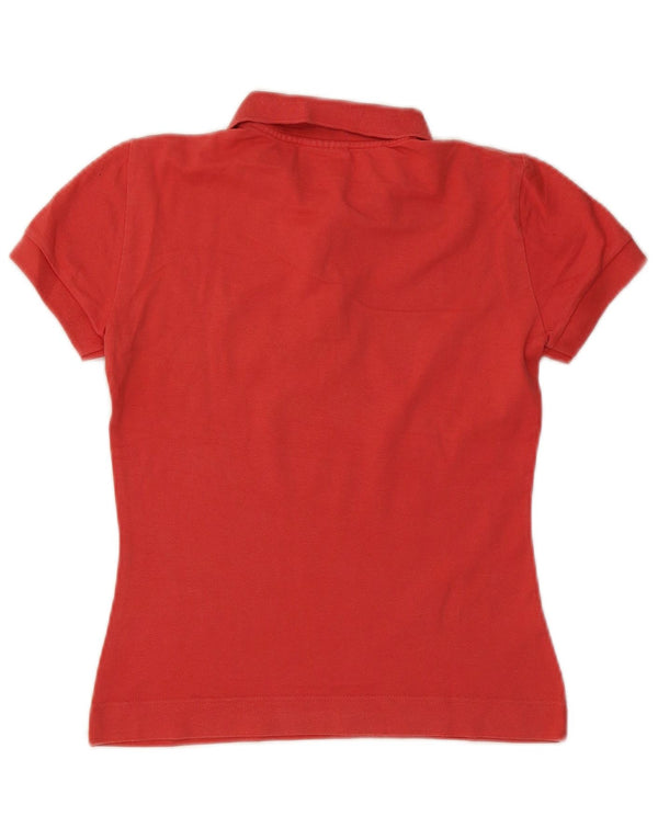 Polo Lacoste Mujer Talla 38 Mediano Rojo Algodón